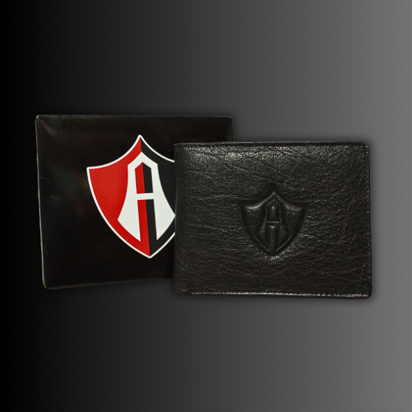 BILLETERA PIEL ESCUDO ATLAS FC