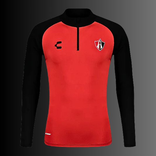 PULLOVER ATLAS FC EN COLOR ROJO TEMPORADA 24/25