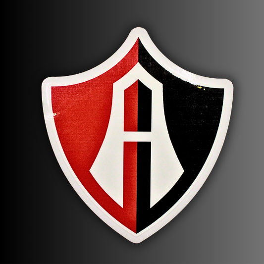 STICKER ESCUDO ATLAS FC EN VINIL TRANSPARENTE