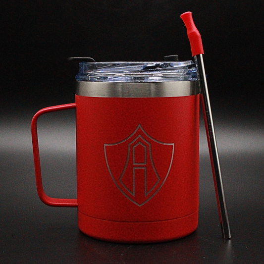 TAZA ATLAS FC ESCUDO OUTLINE RED