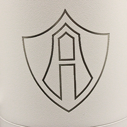 TAZA ATLAS FC ESCUDO OUTLINE WHITE - Rojinegros