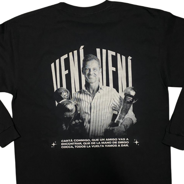 PLAYERA DIEGO COCCA CANTA CONMIGO MANGA LARGA
