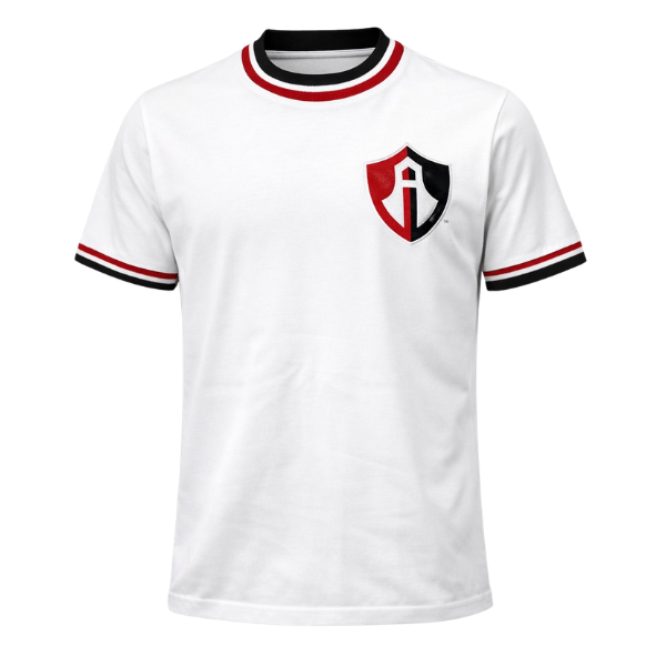 PLAYERA RETRO ATLAS FC COLOR BLANCA