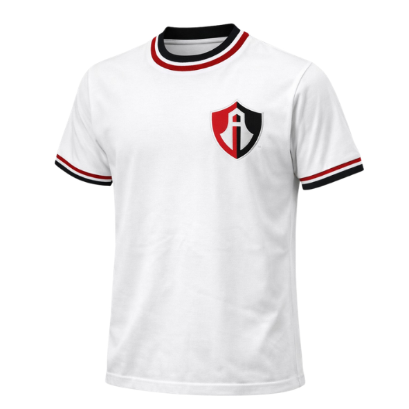 PLAYERA RETRO ATLAS FC COLOR BLANCA