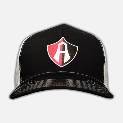 GORRA ATLAS FC EN COLOR NEGRO CON BLANCO