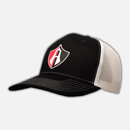 GORRA ATLAS FC EN COLOR NEGRO CON BLANCO