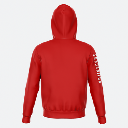 HOODIE ROJA CON CAPUCHA ATLAS FC